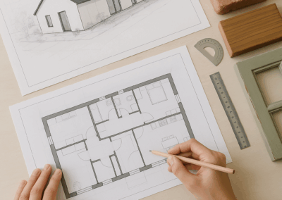 Længehus plantegning med fokus på genbrug og økonomi